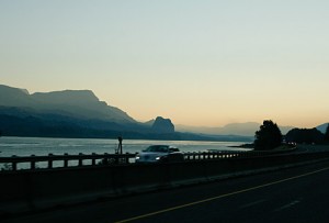 The Gorge a little after dawn, heading east