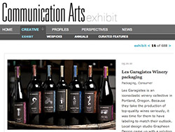 Les Garagistes packaging featured in Communication Arts
